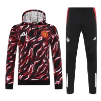 Manchester United FC Adult Pre Match Training Hooded Sweat Soccer Tracksuit 2025-26