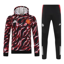 Manchester United FC Adult Pre Match Training Hooded Sweat Soccer Tracksuit 2025-26