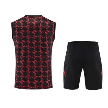 Manchester United Adult Pre Match Training Sleeveless Soccer Kit 2024-25