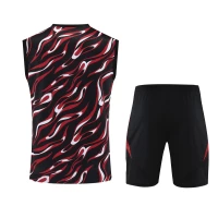 Manchester United Adult Pre Match Sleeveless Training Soccer Kit 2025-26
