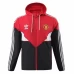 Manchester United Mens Training All Weather Soccer Jacket Red 2023-24