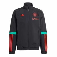Manchester United Mens Training Presentation Soccer Jacket 2023-24 Black