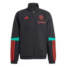 Manchester United Mens Training Presentation Soccer Jacket 2023-24 Black