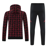 Manchester United FC Adult Pre Match Training Hooded Sweat Soccer Tracksuit 2024-25