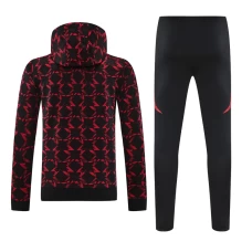 Manchester United FC Adult Pre Match Training Hooded Sweat Soccer Tracksuit 2024-25