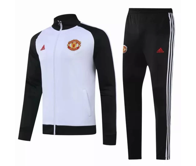 Manchester United Presentation Soccer Tracksuit White 2020 2021