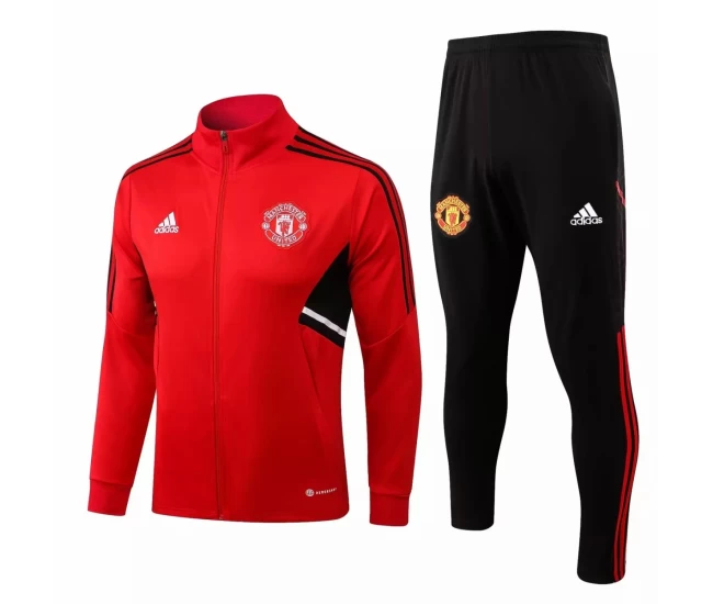 Manchester United Red Training Presentation Soccer Tracksuit 2022-23