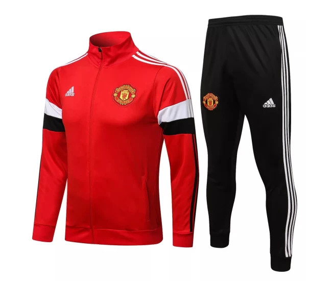 Manchester United Red Training Presentation Soccer Tracksuit 2021-22