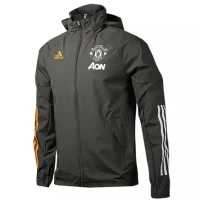 Manchester United Windbreaker Jacket 2020 2021 Grey