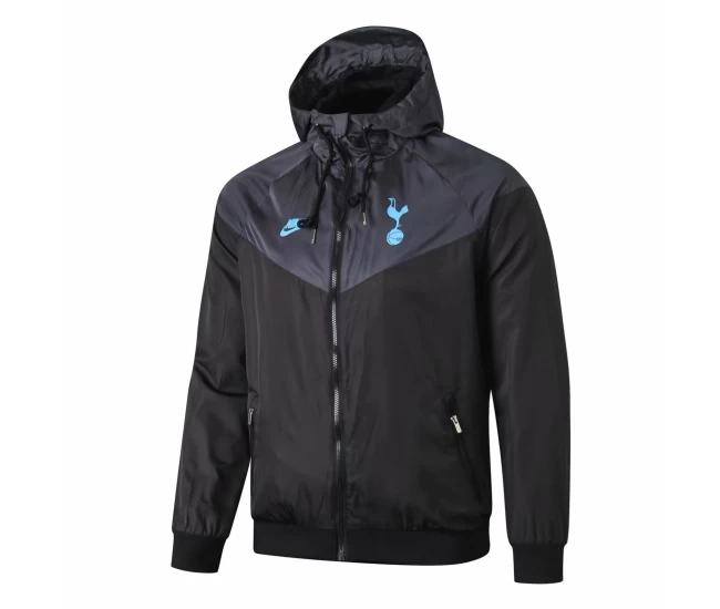 Spurs Mens Black Windrunner Jacket 2019 2020 for sale | I Soccer Tracksuit