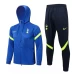 Tottenham Hotspur Blue Hooded Presentation Soccer Tracksuit 2021-22