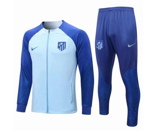 Atlético De Madrid Blue Training Presentation Soccer Tracksuit 2022-23