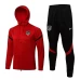 Atlético De Madrid Red Hooded Presentation Soccer Tracksuit 2021-22