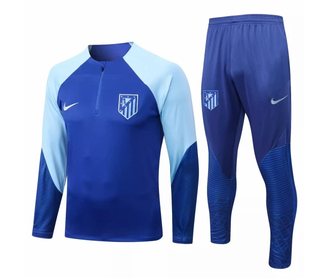 Atlético de Madrid Navy Training Technical Soccer Tracksuit 2022-23