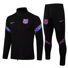 FC Barcelona Black Training Presentation Soccer Tracksuit 2021-22