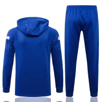 FC Barcelona Blue Hooded Presentation Soccer Tracksuit 2021-22