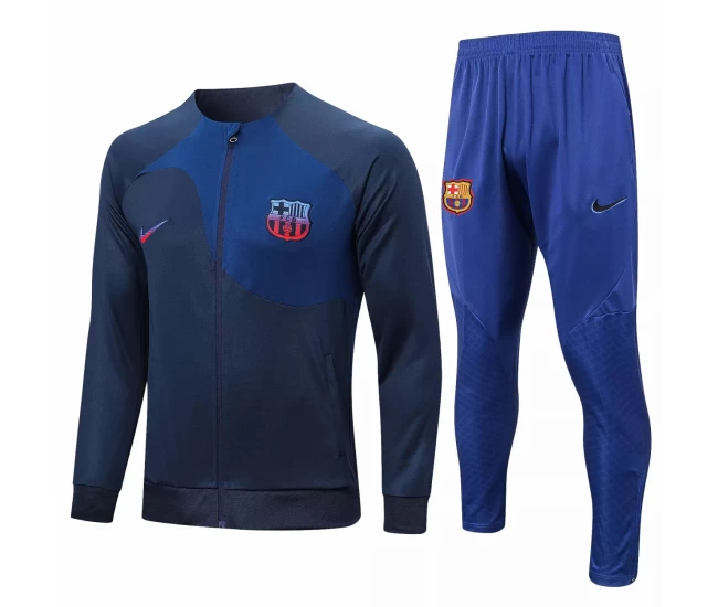 FC Barcelona Navy Training Presentation Soccer Tracksuit 2022-23