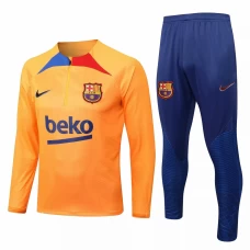 FC Barcelona Orange Training Technical Soccer Tracksuit 2022-23