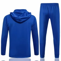 FC Barcelona Hooded Presentation Soccer Tracksuit Blue 2021