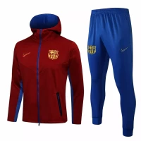 FC Barcelona Hooded Presentation Soccer Tracksuit Red 2021