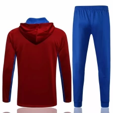 FC Barcelona Hooded Presentation Soccer Tracksuit Red 2021