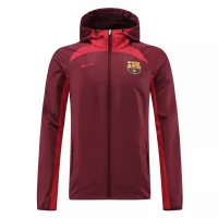 FC Barcelona Mens Red Soccer Windbreaker 2022-23