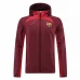 FC Barcelona Mens Red Soccer Windbreaker 2022-23