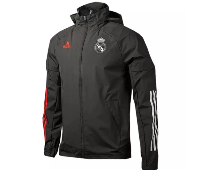 Real Madrid Mens All Weather Jacket Black