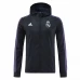 Real Madrid DNA Raglan Full-Zip Hoodie Windbreaker Soccer Jacket Navy