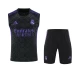 Real Madrid Adult Pre Match Sleeveless Black Soccer Kit 2025-26
