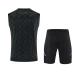 Real Madrid Adult Pre Match Sleeveless Black Soccer Kit 2025-26