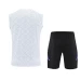 Real Madrid Adult White Sleeveless Soccer Kit 2025-26