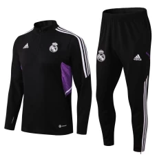 Real Madrid Black Technical Training Soccer Tracksuit 2022-23