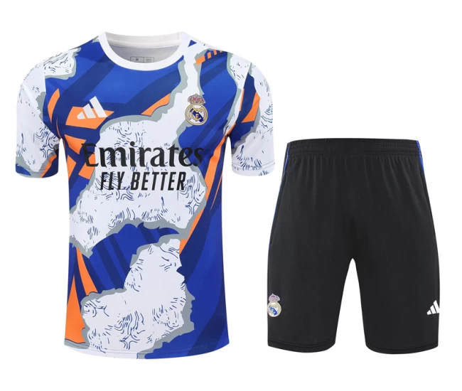 Real Madrid Mens Pre Match Soccer Kit 2025-26