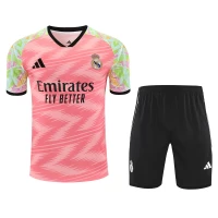 Real Madrid Mens Pre Match Red Soccer Training Kit 2025-26