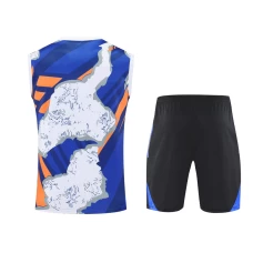 Real Madrid Mens Pre Match Sleeveless Soccer Kit 2025-26