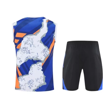 Real Madrid Mens Pre Match Sleeveless Soccer Kit 2025-26