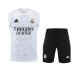 Real Madrid Mens Pre Match Sleeveless Soccer Kit 2024-25
