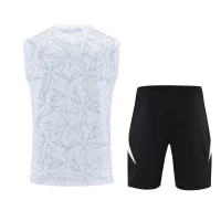 Real Madrid Mens Pre Match Sleeveless Soccer Kit 2024-25