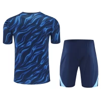 Real Madrid Mens Pre Match Blue Soccer Training Kit 2025-26