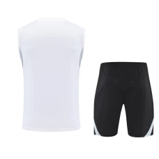 Real Madrid Mens Pre Match White Sleeveless Kit 2025-26