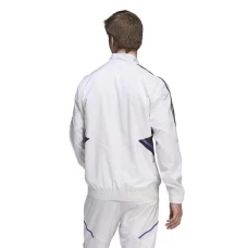 Real Madrid Mens Presentation Soccer Jacket White 2023-24