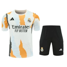 Real Madrid Mens Warm Up Soccer Kit 2024-25