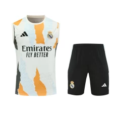 Real Madrid Mens Warm Up Sleeve Soccer Kit 2024-25