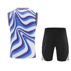 Real Madrid Mens Warm Up Sleeveless Training Soccer Kit 2025-26