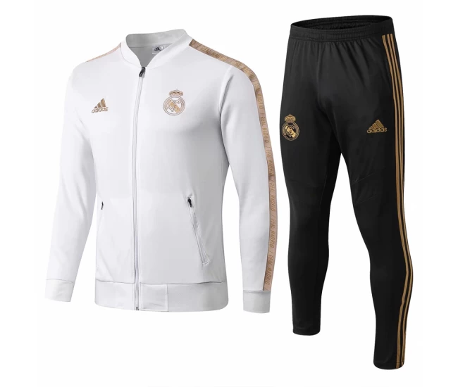 Real Madrid Presentation Soccer White Tracksuit 2019/20