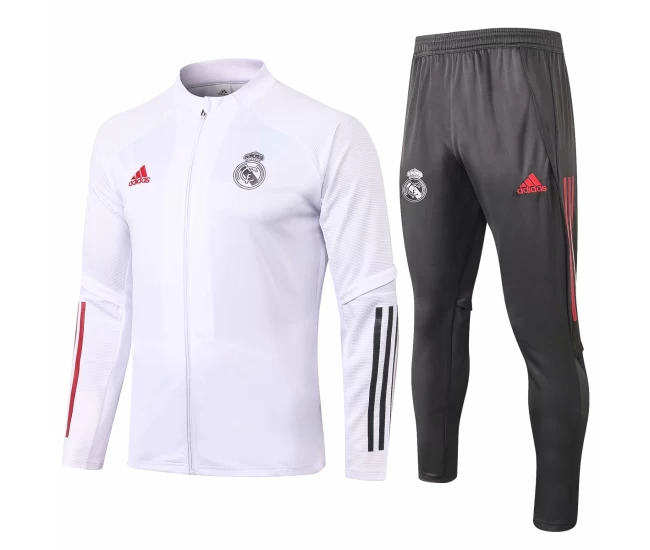 Real Madrid Presentation Soccer White Tracksuit 2020