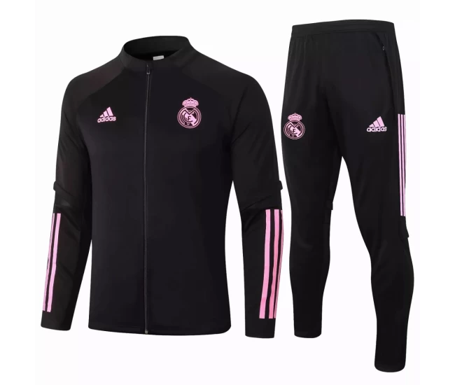 Real Madrid Presentation Soccer Tracksuit Black 2020 2021