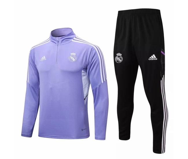 Real Madrid Purple Technical Training Soccer Tracksuit 2022-23