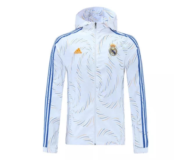 Real Madrid Training All Weather Soccer Jacket 2021 White